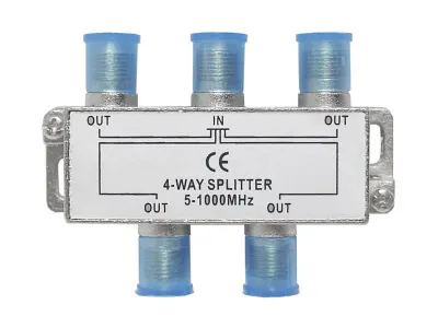 ZLA0637A Koax kábel elosztó, splitter, F csatlakozós, 4 kimenet, 5-1000MHz