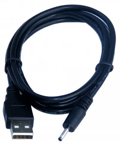 KOM5012T USB DC kábel, 2,5x0,7mm csatlakozóval, 1,2m