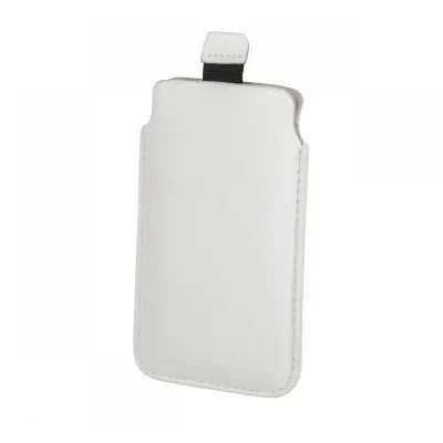 GSM0752 Univerzális bőrtok, fehér színű, 4,8