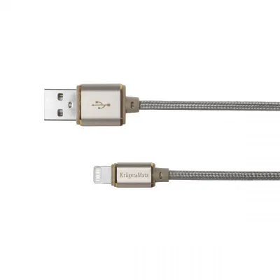 KM0349 Krüger&Matz USB adatkábel iPhone 5/6/7-hez 1m