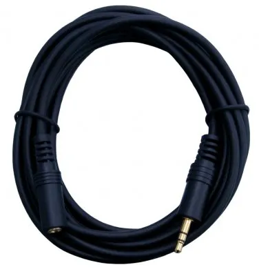 KPO2744T-5 Jack hosszabbító kábel, 3,5mm sztereó jack dugó - aljzat, HQ 1,5m