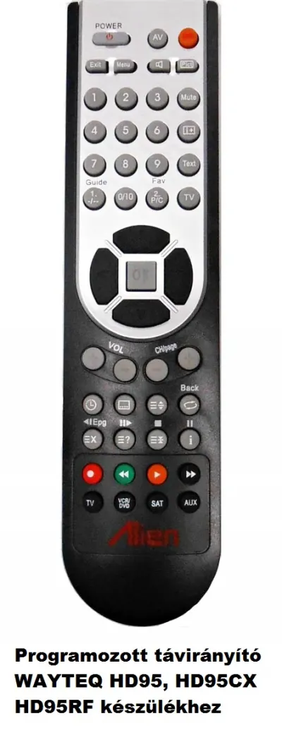 PIL-HD95 Programozott távirányító WAYTEQ HD95CX beltéri egységhez