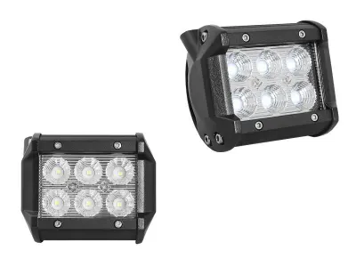 AUTO042 LED fényhíd, 3Wx6LED IP67 6500k 18W (1pár)