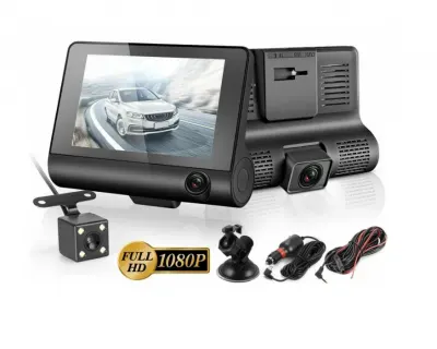 AUTO053 Tolató és eseményrögzítő kamera, 4coll LCD