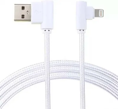 ML0802W-3P USB kábel iPhone/iPad-hez, lightning kábel, pipa dugóval, fehér, 3m