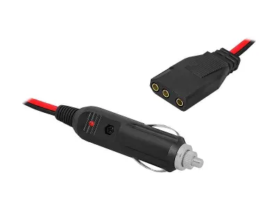ZLA0170CB Szivargyújtó csatlakozó CB rádióhoz, 3 pólusú, 1m