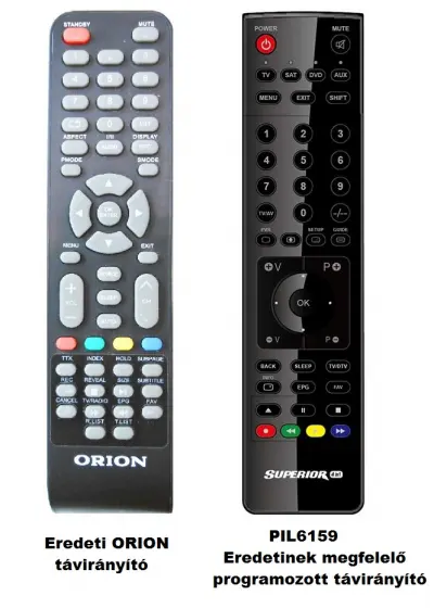 PIL6159 Programozott távirányító ORION PIF24DLED TV-hez
