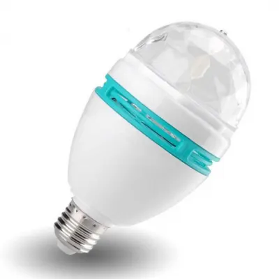 LÉZ006 RGB LED forgófény, party világítás, E27