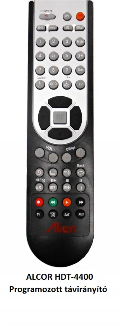 PIL-HDT4400 Programozott távirányító ALCOR HDT4400 beltéri egységhez