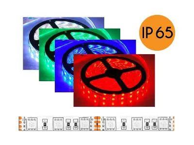 LED0138-2A Vízálló RGB ledszalag, 300x5050SMD, 72W, 5m