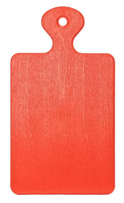 KD002A Műanyag vágódeszka, piros színű 17x30cm