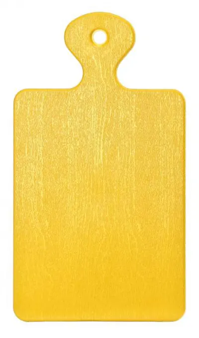 KD002D Műanyag vágódeszka, sárga színű 17x30cm