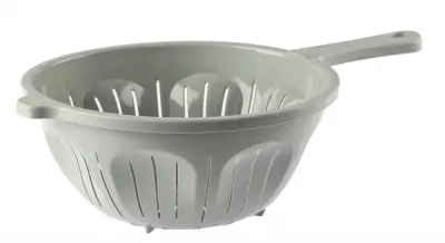 KE023 Konyhai szűrőedény, műanyag, szürke színű 23cm