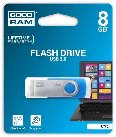 COM0310-8 GOODRAM pendrive 8GB, kék