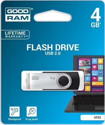 COM0309-4 GOODRAM pendrive 4GB, fekete