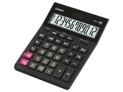 KOM1101A-1 CASIO Nagyméretű irodai számológép, fekete színű GR-12