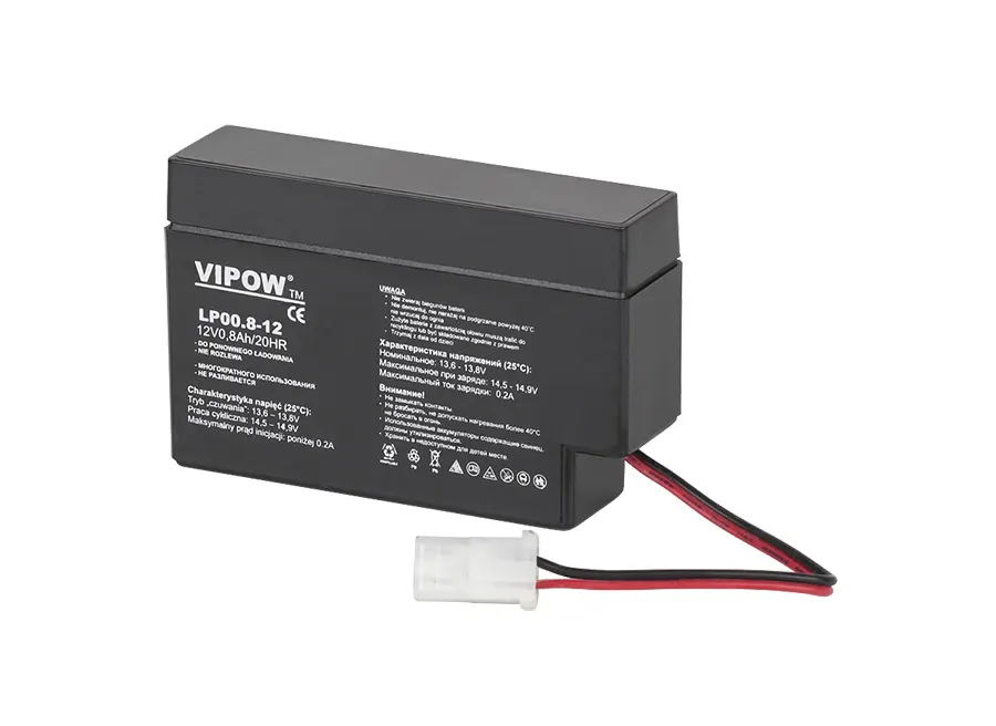 BAT0221 Zselés akkumulátor 12V 0.8Ah VIPOW