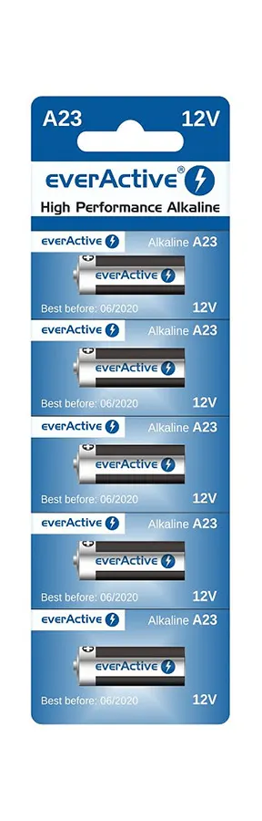 BAT2007 everActive 12V 23A alkáli elem, 5db/bliszter