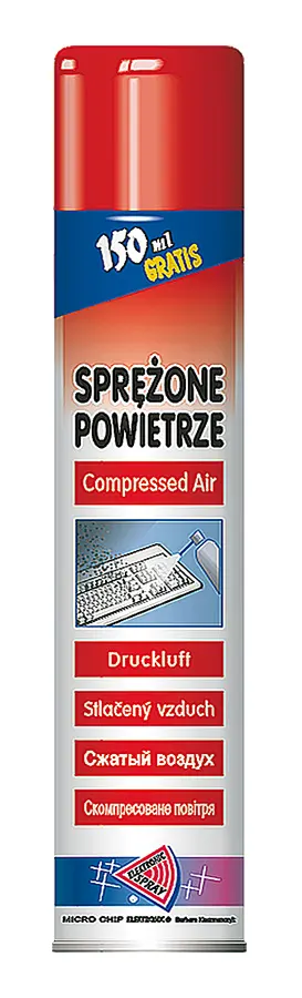 CHE0106-800P Sűrített levegő spray, gyúlékony, 800ml MICROCHIP