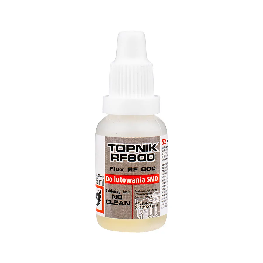 CHE1524 Folyasztószer RF800 SMD forrasztáshoz, 15ml AG