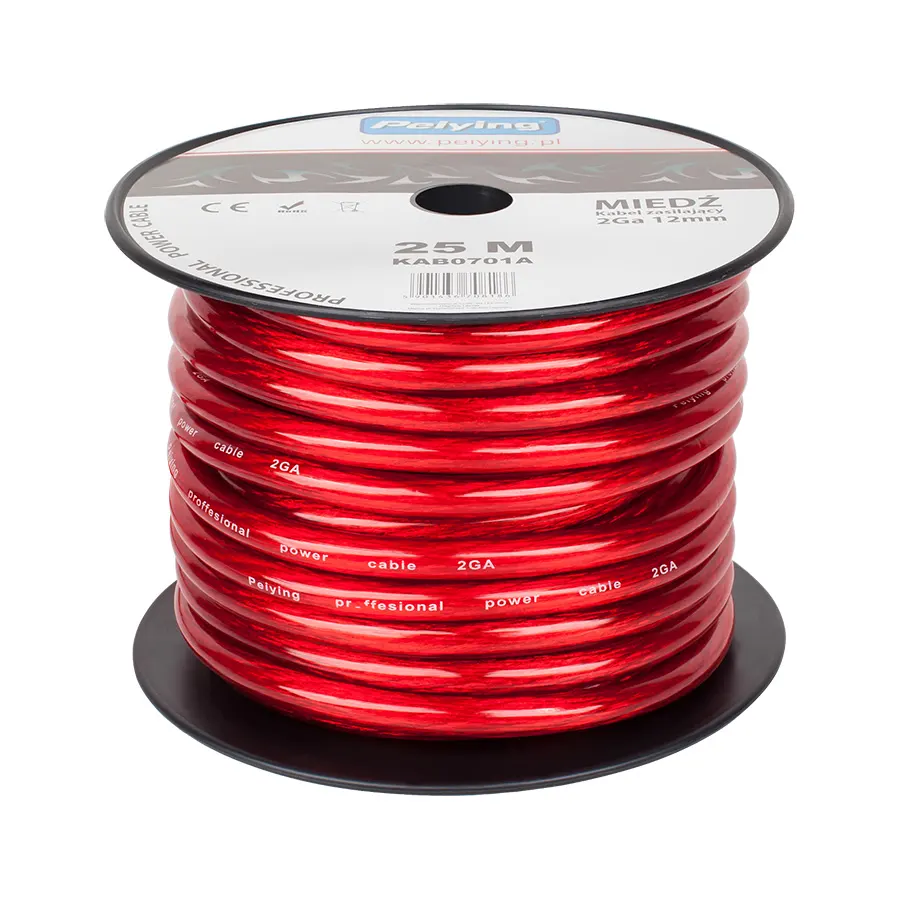 KAB0701A Tápkábel autóba 2Ga 12mm CU