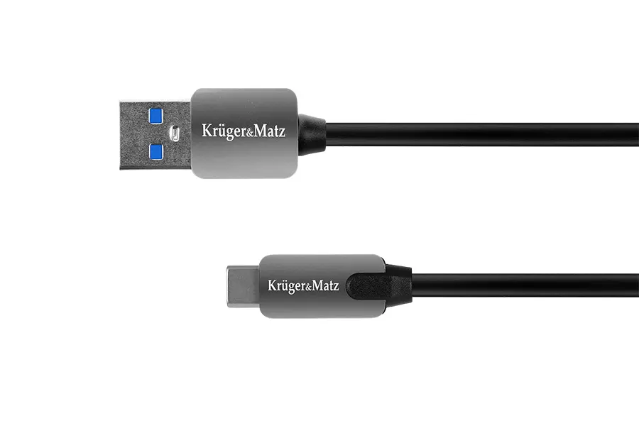KM0347 Krüger&Matz USB 3.0 - USB C kábel, 0,5m