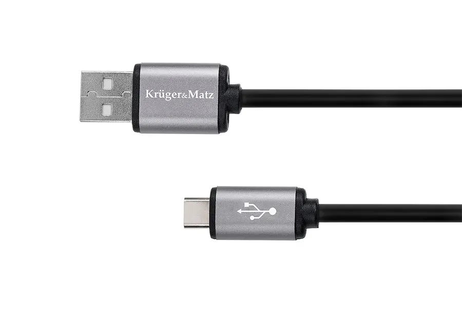 KM1239 Krüger&Matz Type C USB adatkábel, 1m