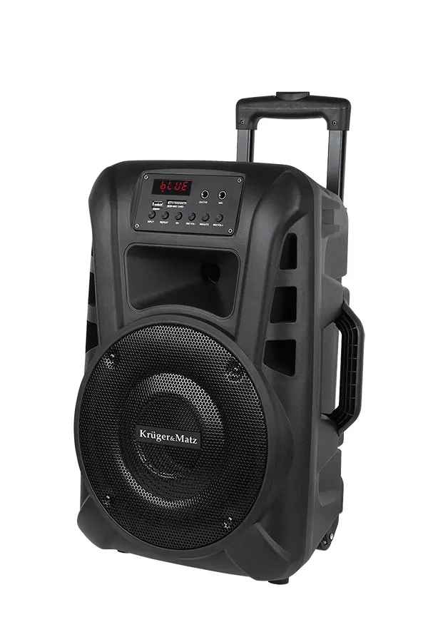 KM1710 Hordozható aktív hangfal,10coll 20W,USB/SD/BT/AUX/FM/MIC
