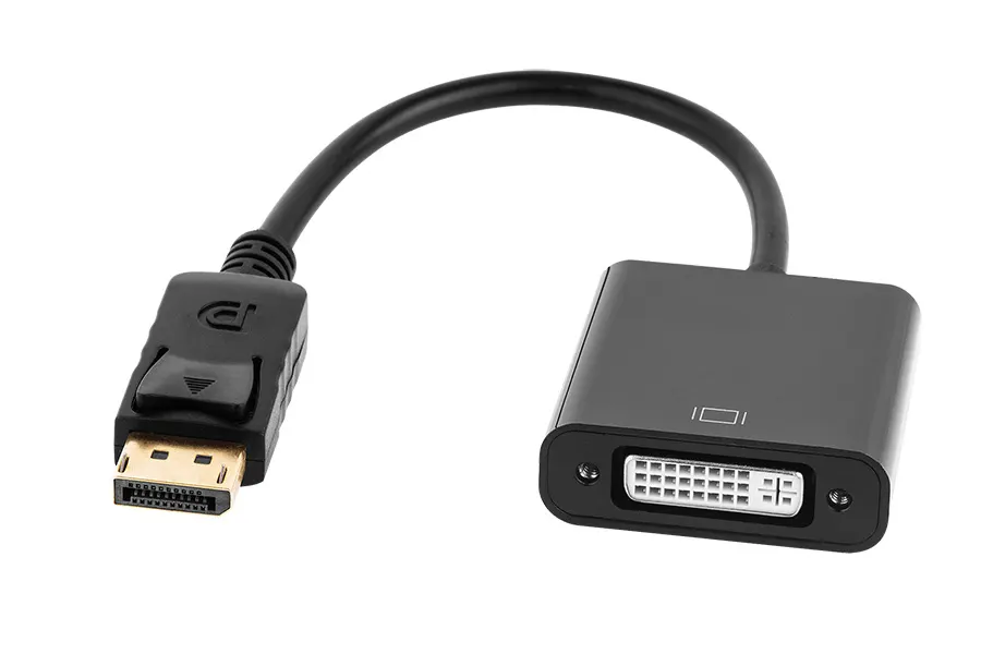 KOM0981 Display Port - DVI (24+5) átalakító, Displayport bemenet - DVI kimenet