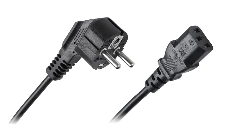 KPO2772-10 Számítógép hálózati tápkábel, földelt 3pin, 10m