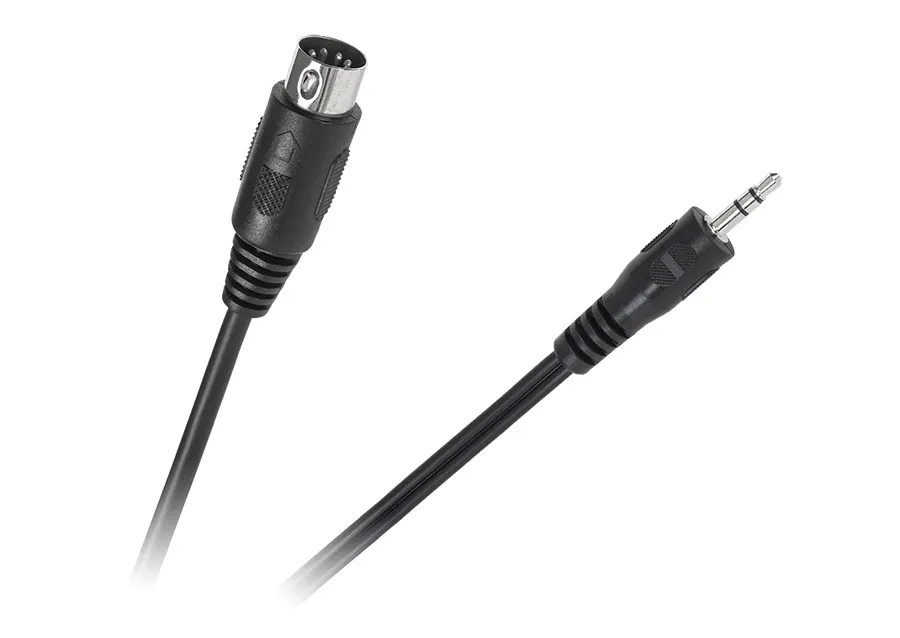 KPO2846-1,2 DIN - Jack kábel, 5 pólusú DIN dugó - 3,5mm sztereó jack dugó, 1,2m