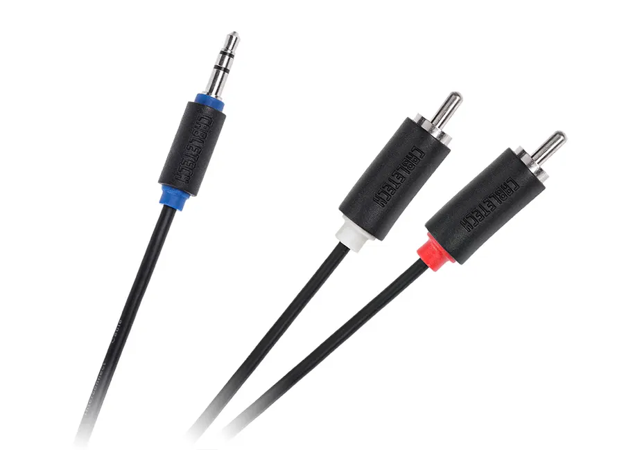 KPO3952-10 Jack - RCA kábel, 3,5mm sztereó jack dugó - 2RCA dugó, 10m