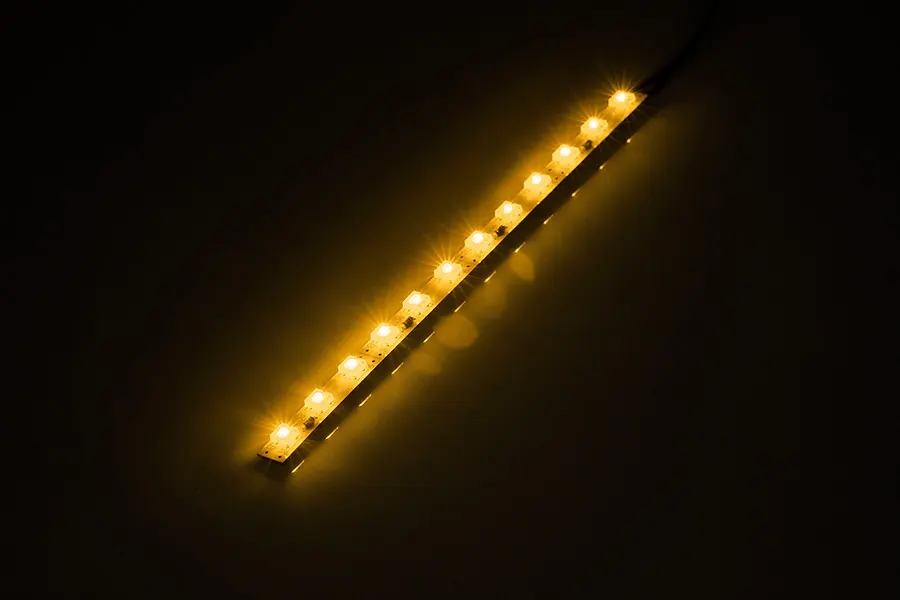 LED0006 LED panel, sárga, 12LED, 24cm, 12V