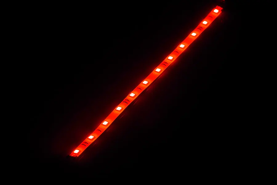 LED0039 LED szalag 30cm, vízálló, piros színű12x5050 SMD