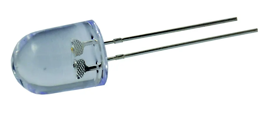 LED dióda 10mm 12V magasfényű kék