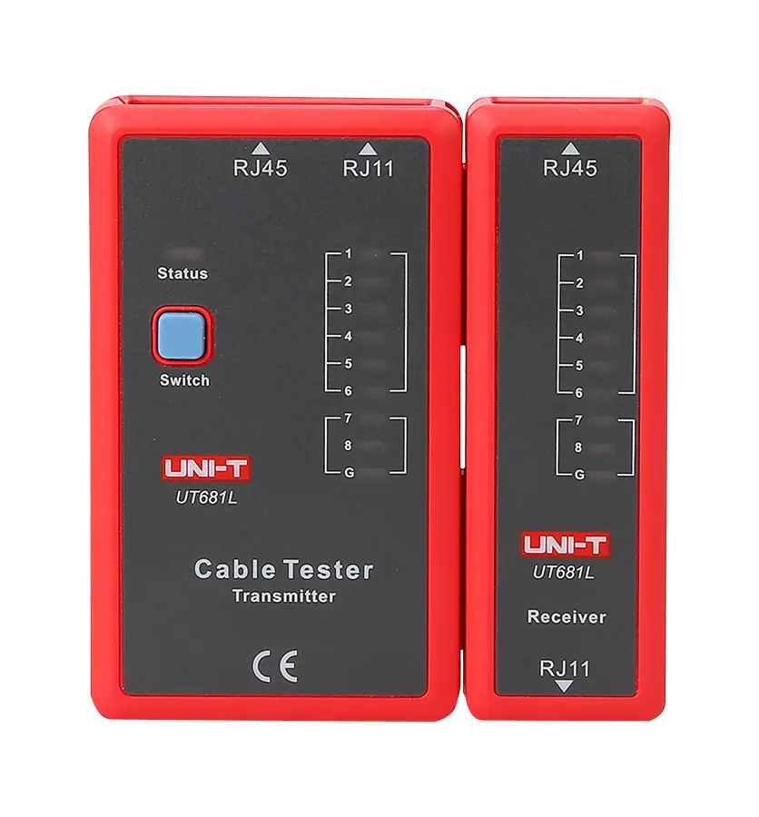 MIE0346 Kábelteszter, RJ45 és RJ11 (telefon) kábelhez