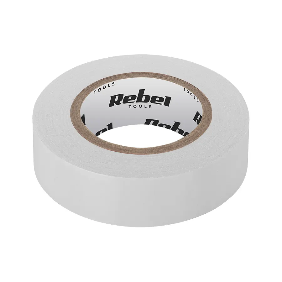 NAR0437 PVC Szigetelőszalag, fehér, 0,13mmx19mmx20yd