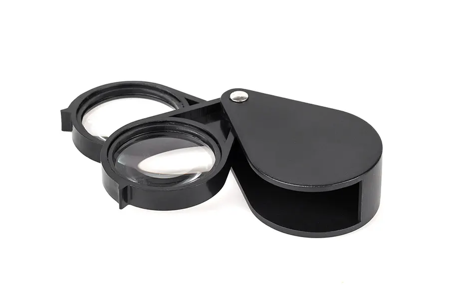NAR0843 Kézi összecsukható nagyító, 2 lencsés 30mm