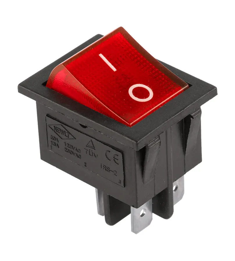 PRK0008B Billenőkapcsoló,Kétállású ON-OFF piros 20A/125V 15A/250V IRS-2