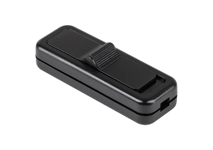 PRK0138 lámpakapcsoló kétállású ON-OFF, fekete 250V 2A