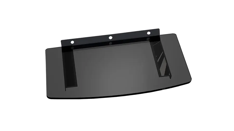 UCH0216 Fali konzol DVD/BD lejátszóhoz vagy SET-TOP box-hoz, üveg (360x250mm)