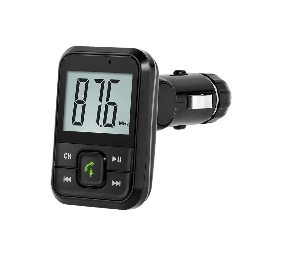 URZ0467 FM Transmitter és USB töltő 5V 1A, Bluetooth kihangosítással, Peiying