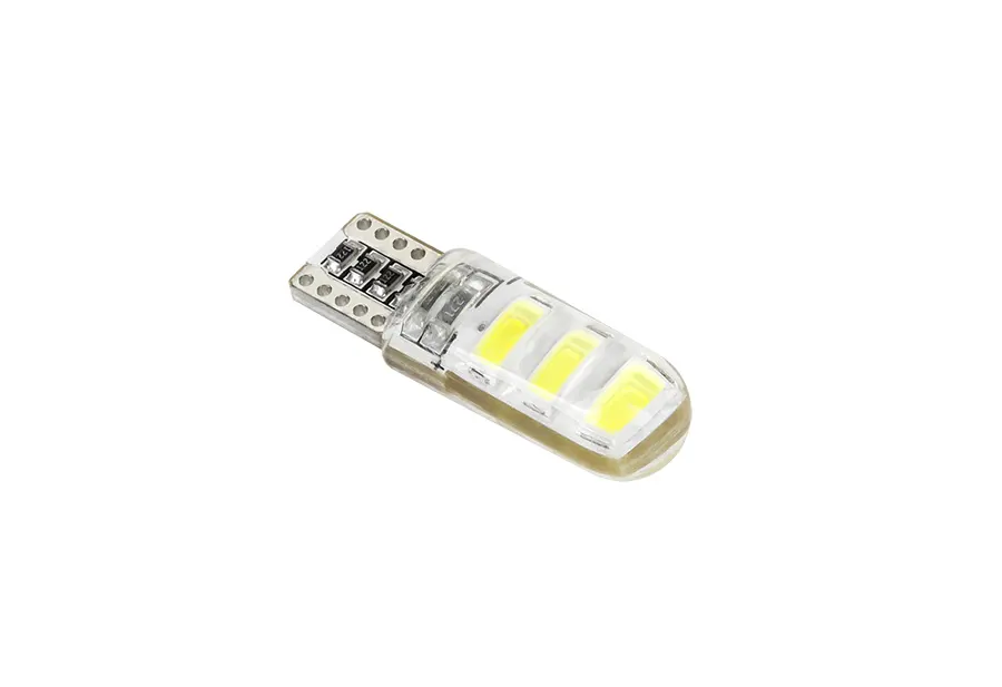 ZAR0298 Autós LED izzó, T10, 6x5730SMD LED 1,56W 2db/cs.