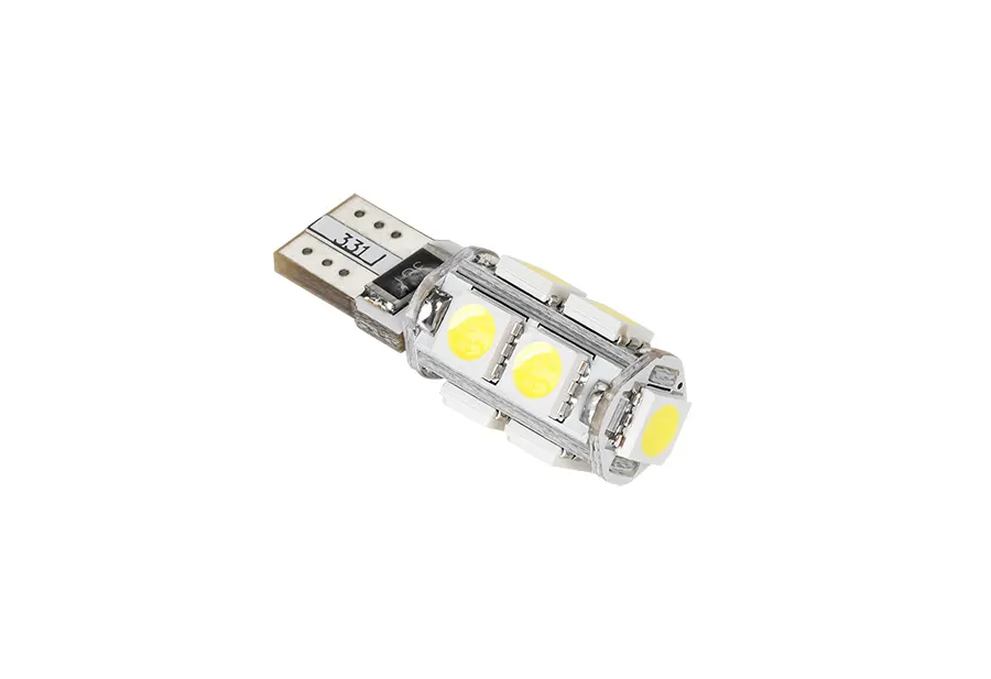 ZAR0299 Autós LED izzó, T10, 9x5050SMD LED 2,1W 2db/cs.