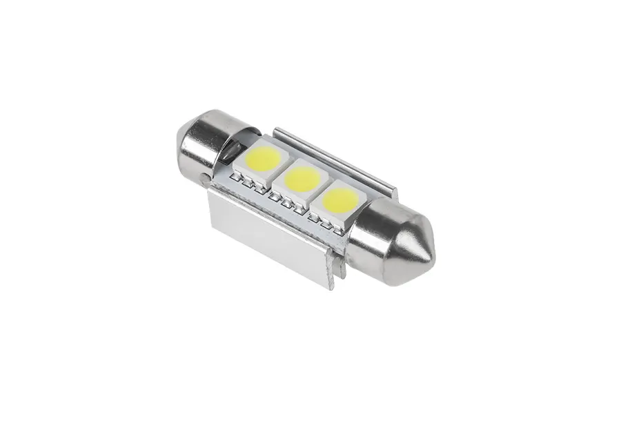 ZAR0381 Autós LED izzó T11x36mm CANBUS 3x5050SMD (sofita)