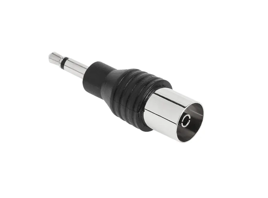 ZLA0290 Jack antenna átalakító, 3,5mm mono jack dugó - koax aljzat