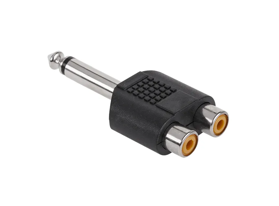 ZLA0300-1 Jack - RCA átalakító, 6,3mm mono jack dugó - 2RCA aljzat