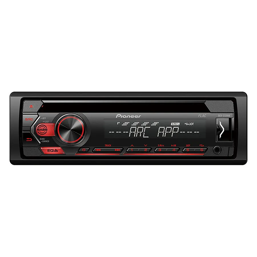 DEH-S120UB Pioneer autórádió, piros gombvilágítás, CD/USB/AUX/RDS 4x50W
