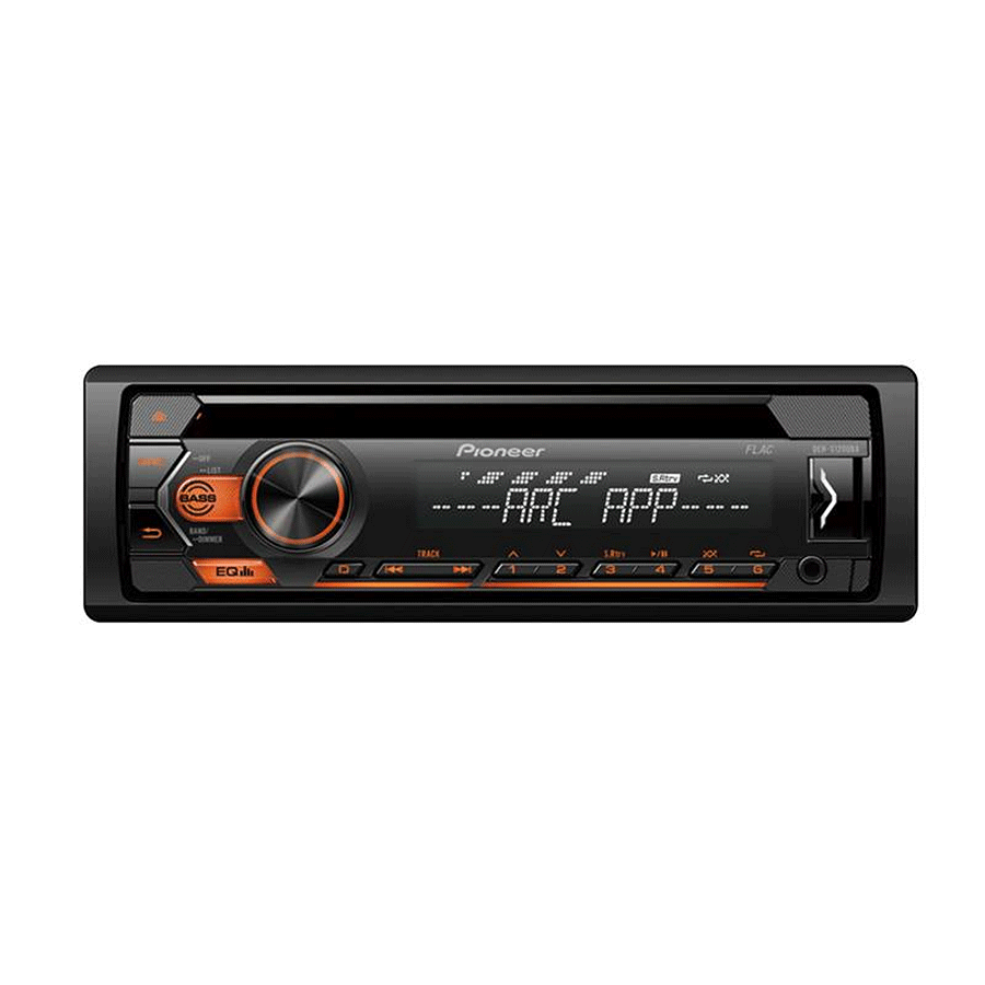 DEH-S120UBA Pioneer autórádió, narancs gombvilágítás, CD/USB/AUX/RDS 4x50W