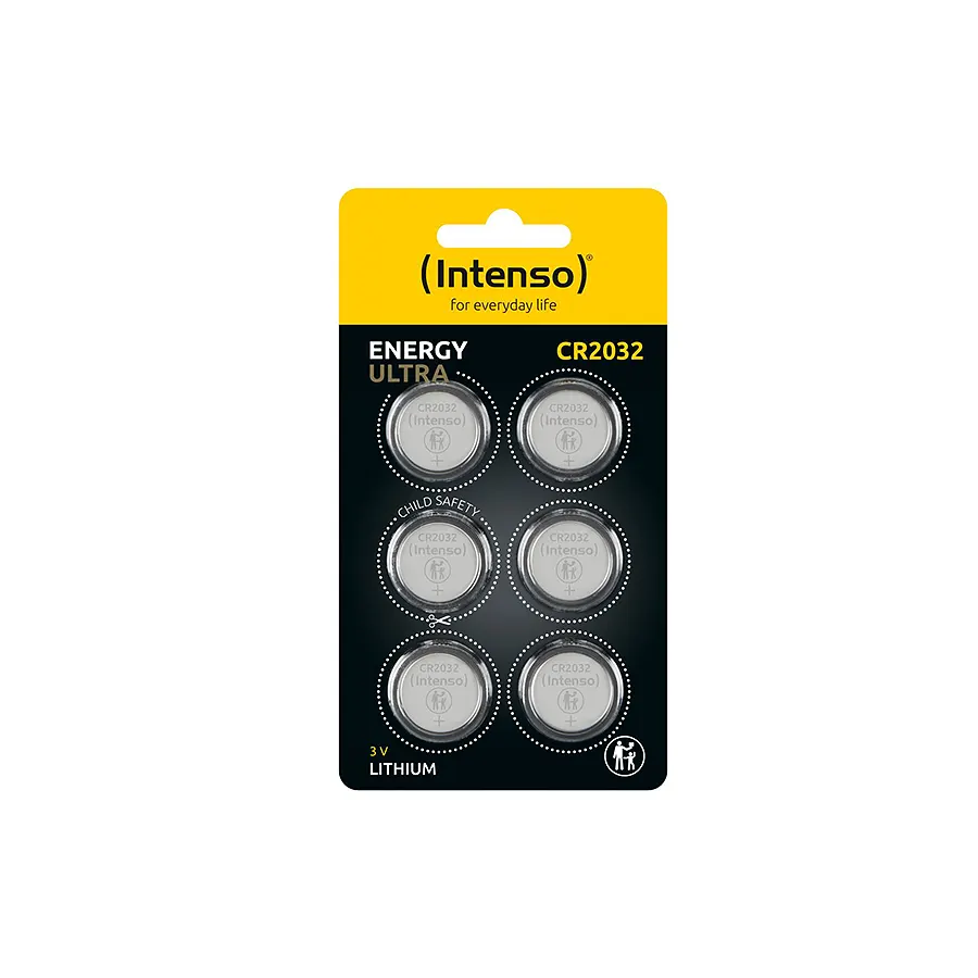 Intenso CR2032 3V líthium gombelem, 6db/bliszter